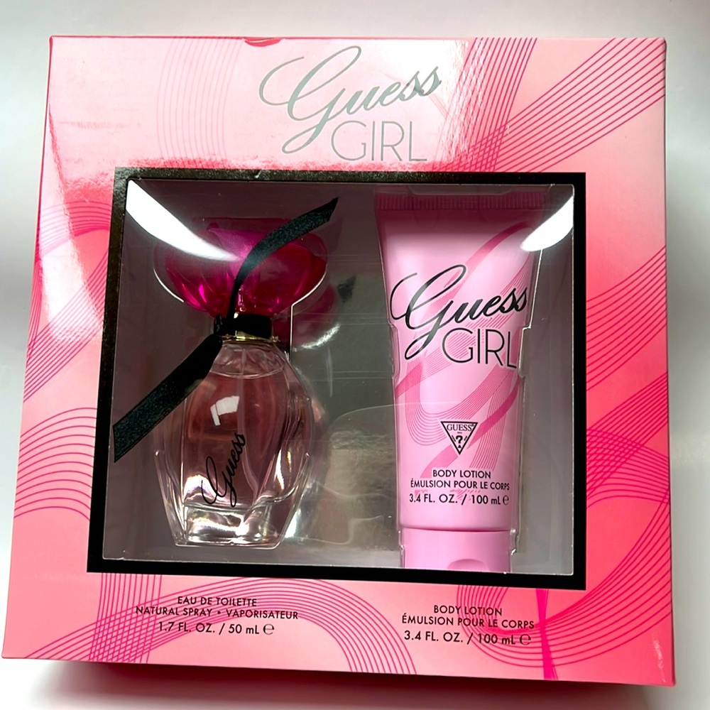 Guess Girl gift set includes 50ml EDT and 100ml Body Lotion